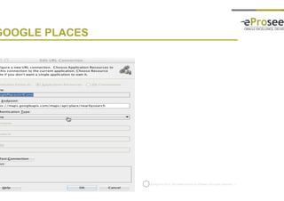 Copyright © 2014, eProseed and/or its affiliates. All rights reserved. |
GOOGLE PLACES
 