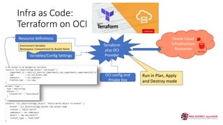 Part 5 of the REAL Webinars on Oracle Cloud Native Application ...