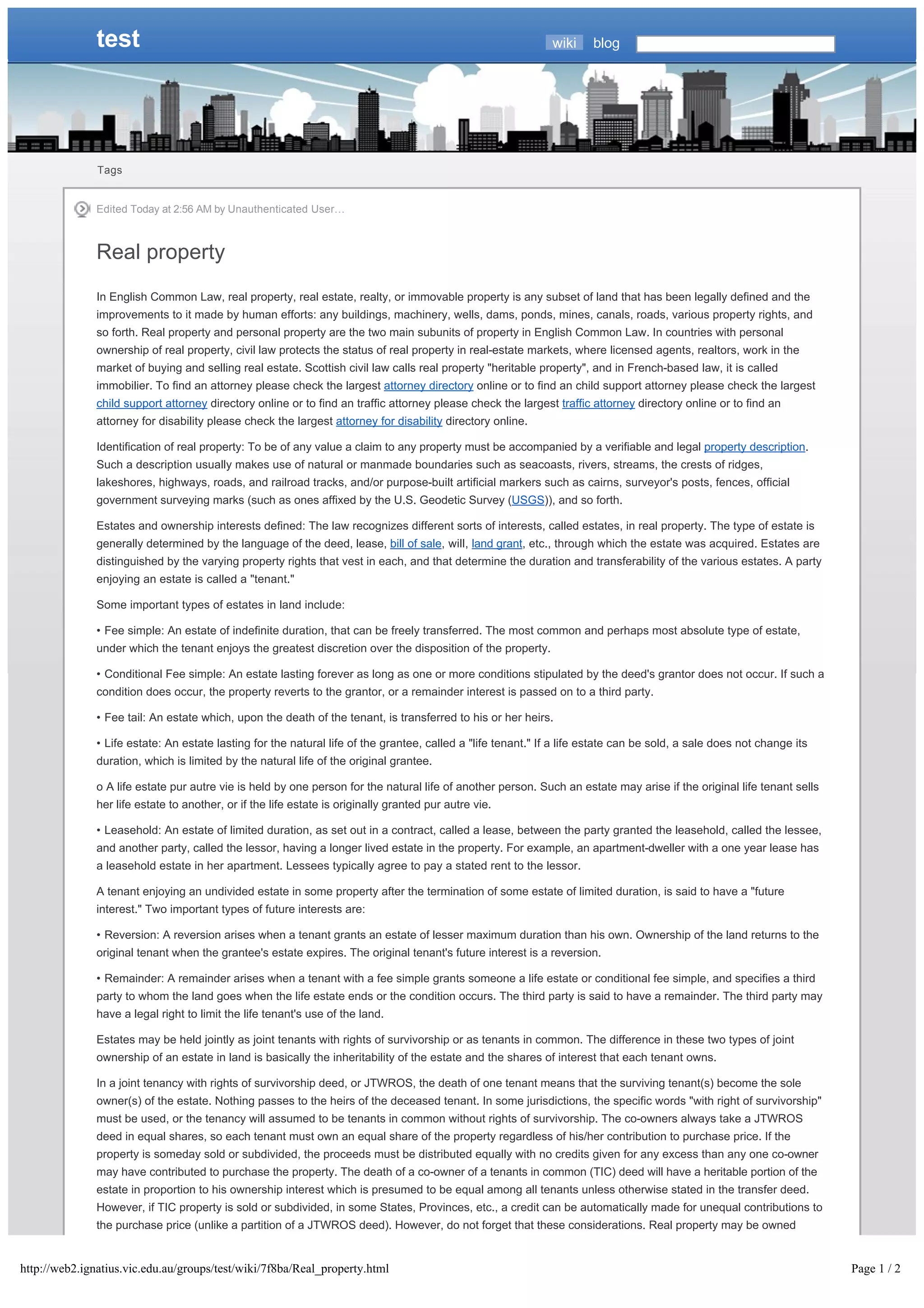 real property | PDF