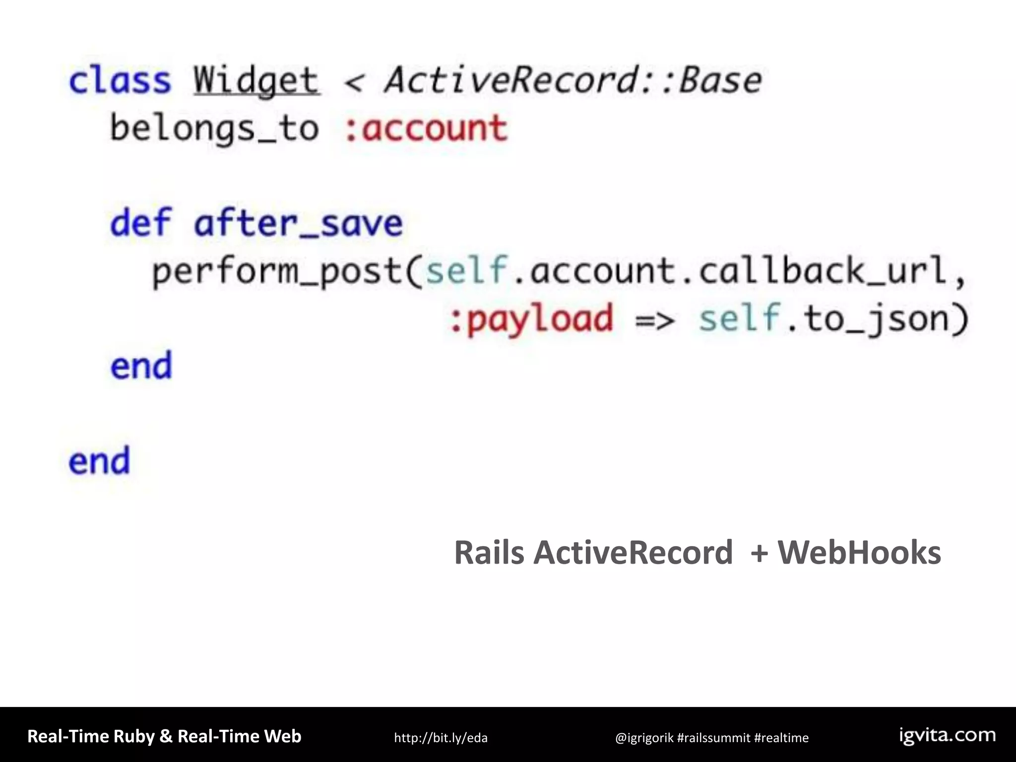 Rails ActiveRecord  + WebHooks