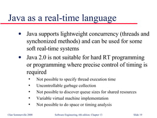 Real Time Software Design in Software Engineering SE13 | PPT