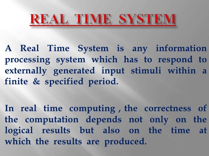 Real time-system