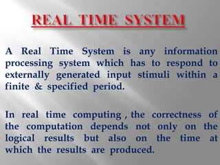 Real time-system | PPT