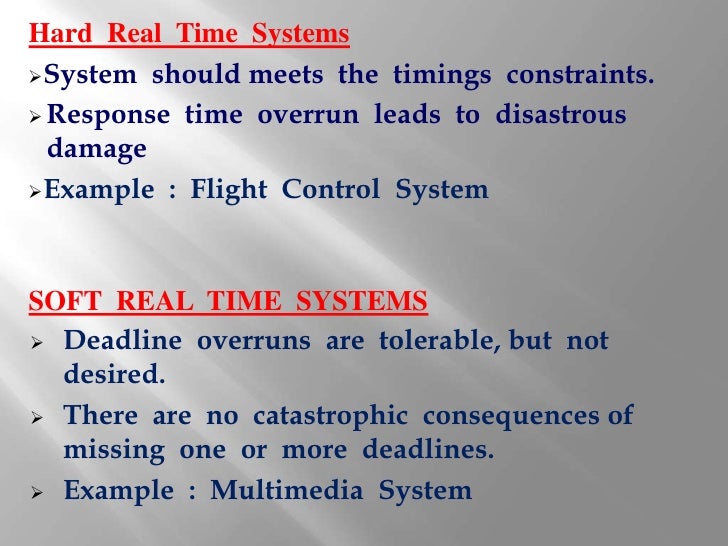 Real timesystem