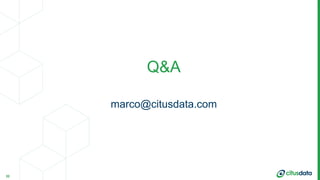Marco Slot | Citus Data | PostgreSQL Meetup Amsterdam: November 2018
marco@citusdata.com
Q&A
32
 