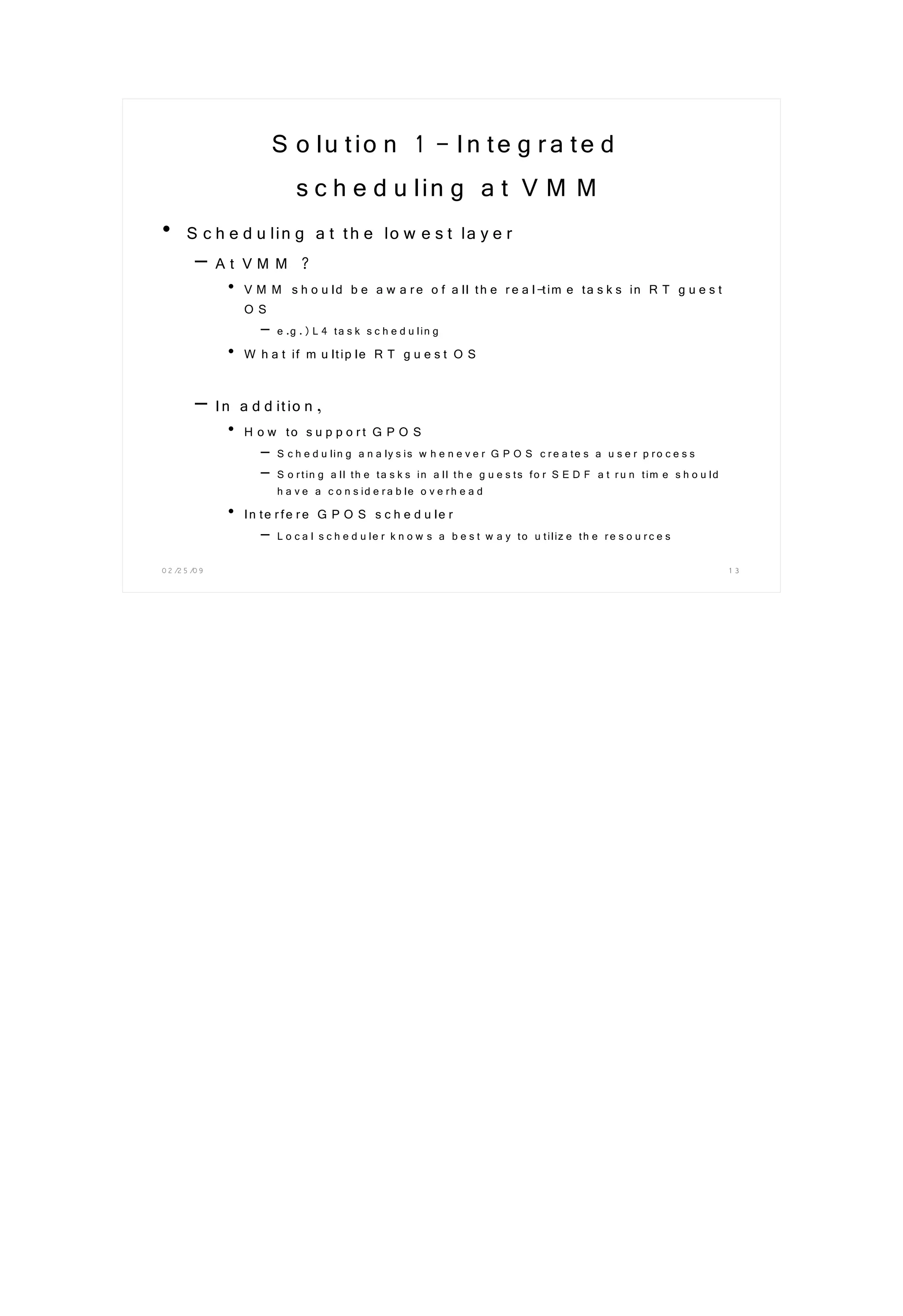 XS Oracle 2009 Real Time And Vmm