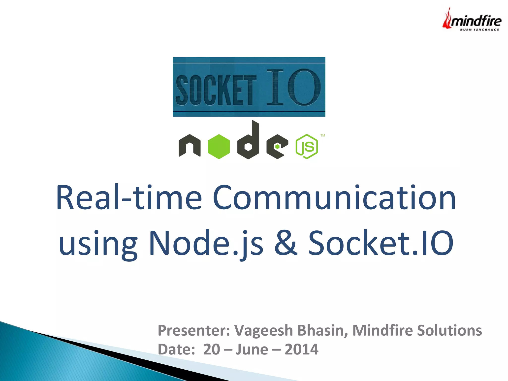 Real Time Communication using Node.js and Socket.io | Web Development ...