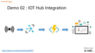 Real time communication with Azure Functions with Azure SignalR | PPTX