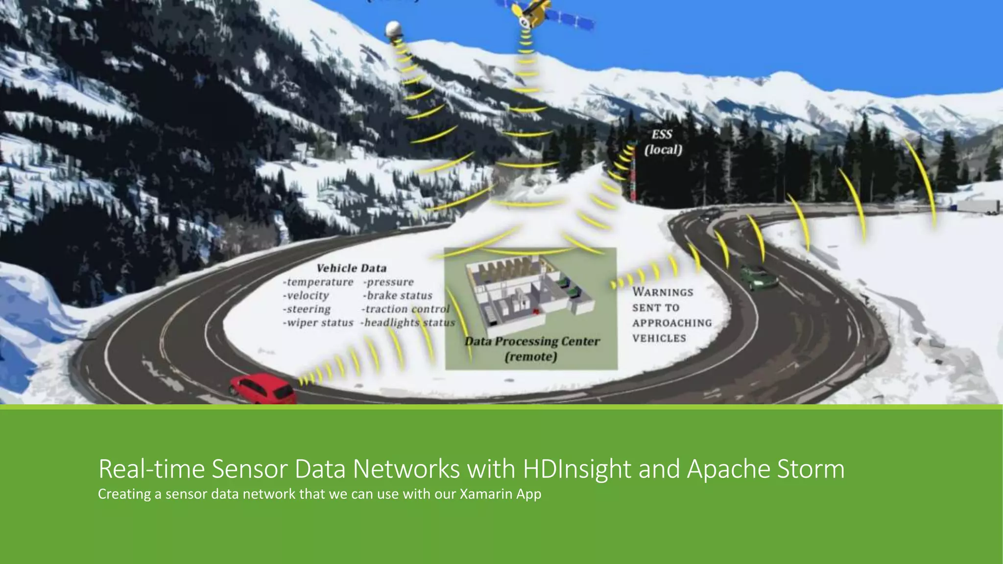 Real-time Sensor Data Networks with HDInsight and Apache Storm
Creating a sensor data network that we can use with our Xamarin App
 