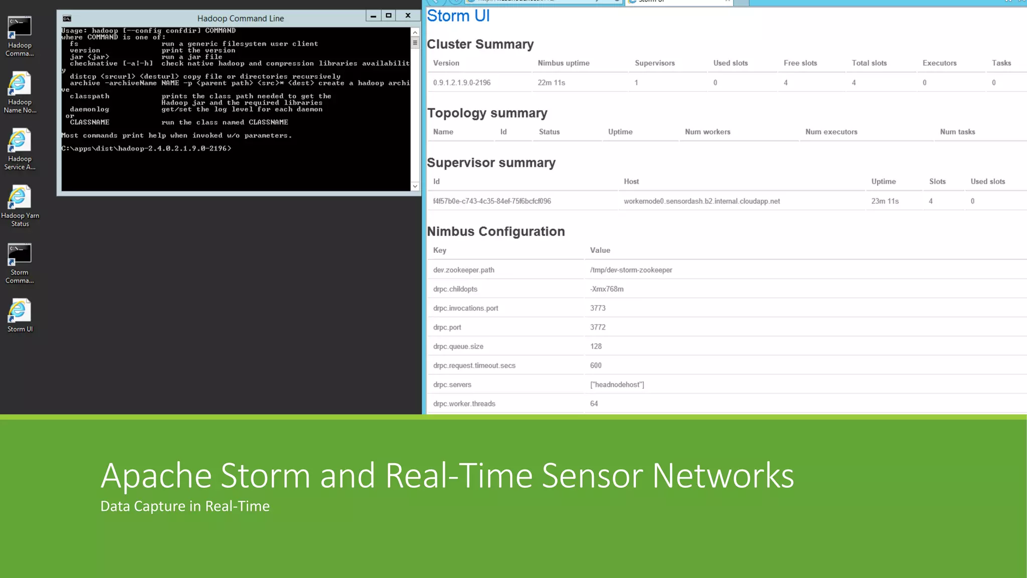 Apache Storm and Real-Time Sensor Networks
Data Capture in Real-Time
 