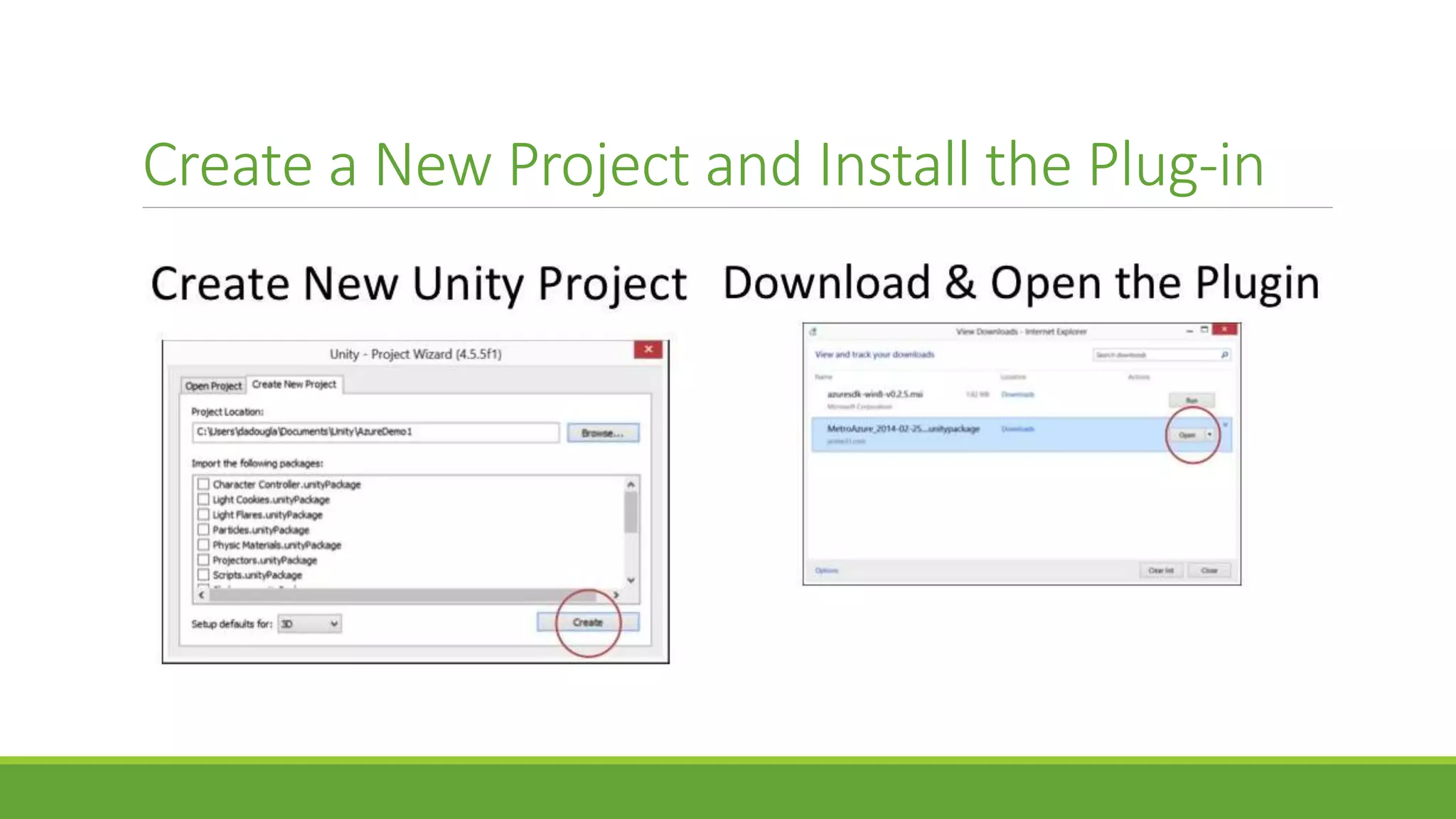 Create a New Project and Install the Plug-in
 