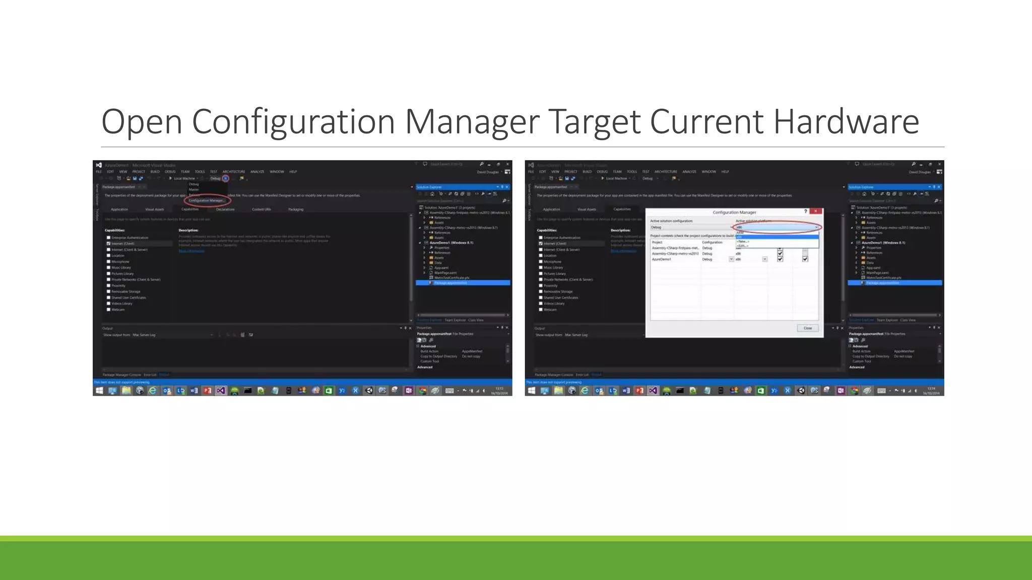 Open Configuration Manager Target Current Hardware
 