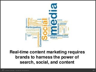 Real-time content marketing requires
           brands to harness the power of
              search, social, and content
C...
