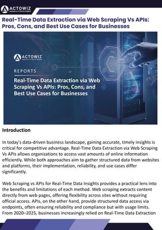 Real-Time Data Extraction via Web Scraping Vs APIs.pdf