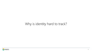 4
Why is identity hard to track?
 