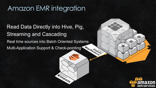 Read Data Directly into Hive, Pig,
Streaming and Cascading
Real time sources into Batch Oriented Systems
Multi-Application...
