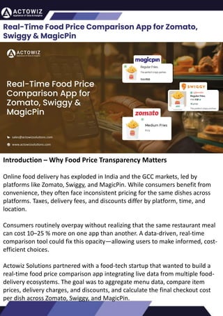Zomato Compitators Real-Time Food Price Comparison App for Zomato, Swiggy & MagicPin.pdf