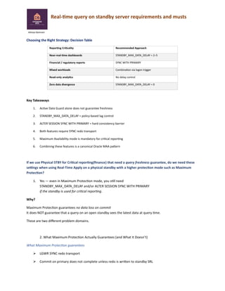 Ensuring Real-Time Query Accuracy on Oracle Standby Servers ...