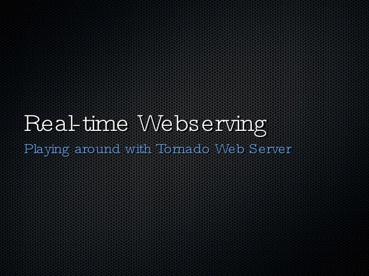 Real time server