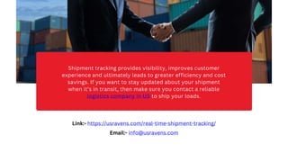 Real-Time shipment Tracking and It’s Benefits. | PPTX