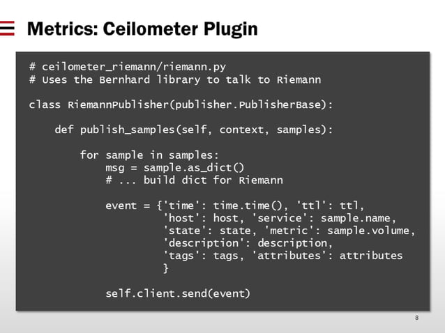 Real-Time Telemetry Processing for OpenStack with Riemann | PPT