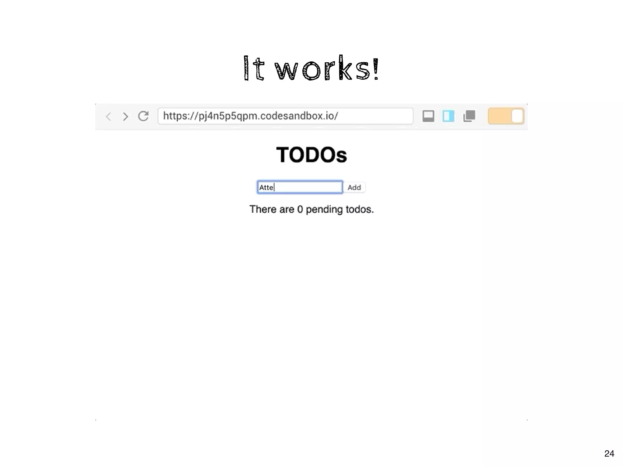 It works!It works!
24
 