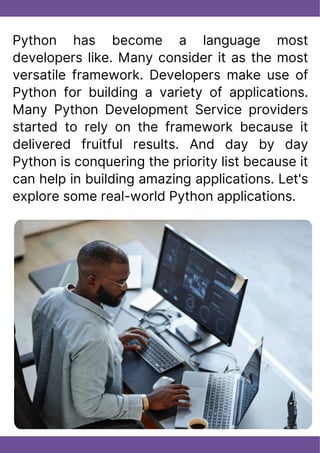 Real-World Python Applications You need to Know | PDF