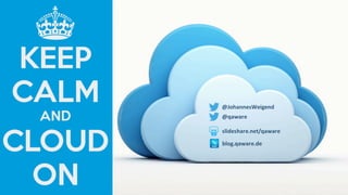 Apache Big Data North America | Vancouver | 05.05.2016 | Johannes Weigend | © QAware GmbH
@JohannesWeigend
@qaware
slideshare.net/qaware
blog.qaware.de
 