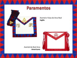 Avental e Faixa do Arco Real
Inglês

Avental do Real Arco
Americano

 