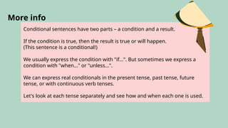 Real Conditionals for Sophomore in English Major | PPTX