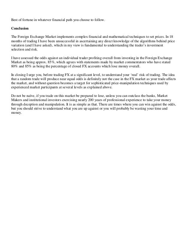 Institutional forex