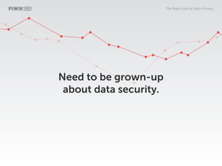 The Real Cost of Data Privacy
Need to be grown-up  
about data security.
 