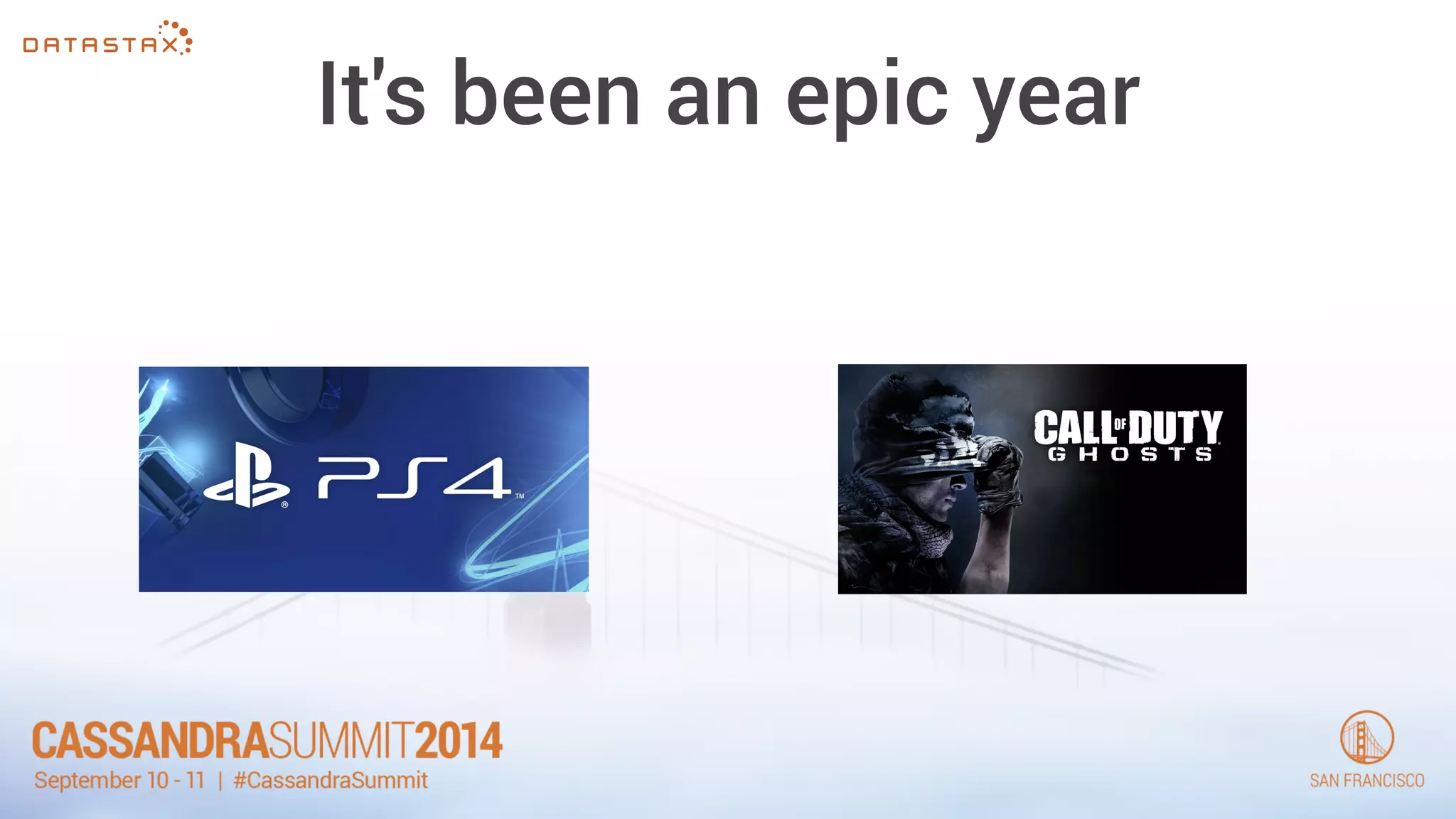 It's been an epic year 
 