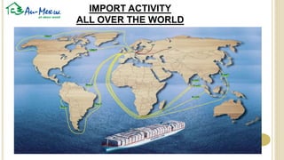 IMPORT ACTIVITY
ALL OVER THE WORLD
 