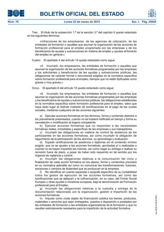 Real decreto ley para la reforma urgente de la formacion profesional para el empleo