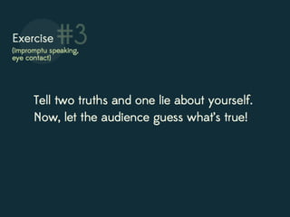 Real Delivery: Presenting as Yourself