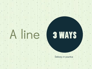 Real Delivery: Presenting as Yourself