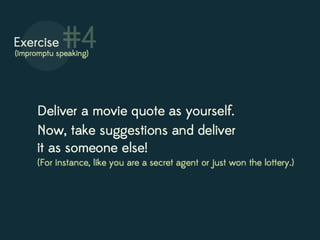 Real Delivery: Presenting as Yourself