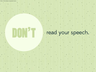 Real Delivery: Presenting as Yourself