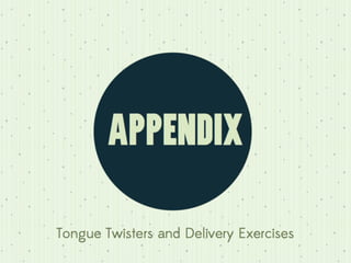 Real Delivery: Presenting as Yourself