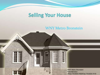 WNY Metro Bronstein




           WNY Metro Bronstein
           Nate Benston
           office:716-835-7400/Fax:716-835-7419
 
