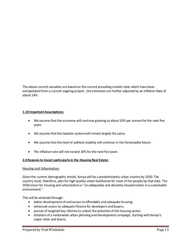 real estate business plan in kenya engraving business plan