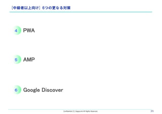Confidential (C) ZappyLink All Rights Reserved. 35
AMP
PWA


Google Discover
[м] 6Ĥθʤ댝
 