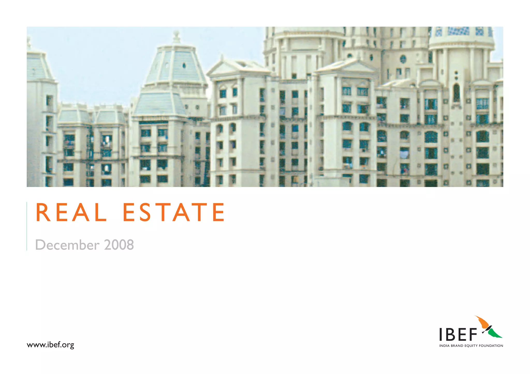 Indian Real Estate Industry Presentation 010709