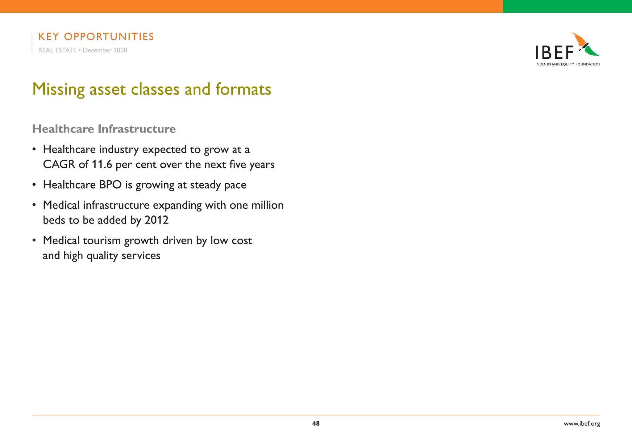 Indian Real Estate Industry Presentation 010709