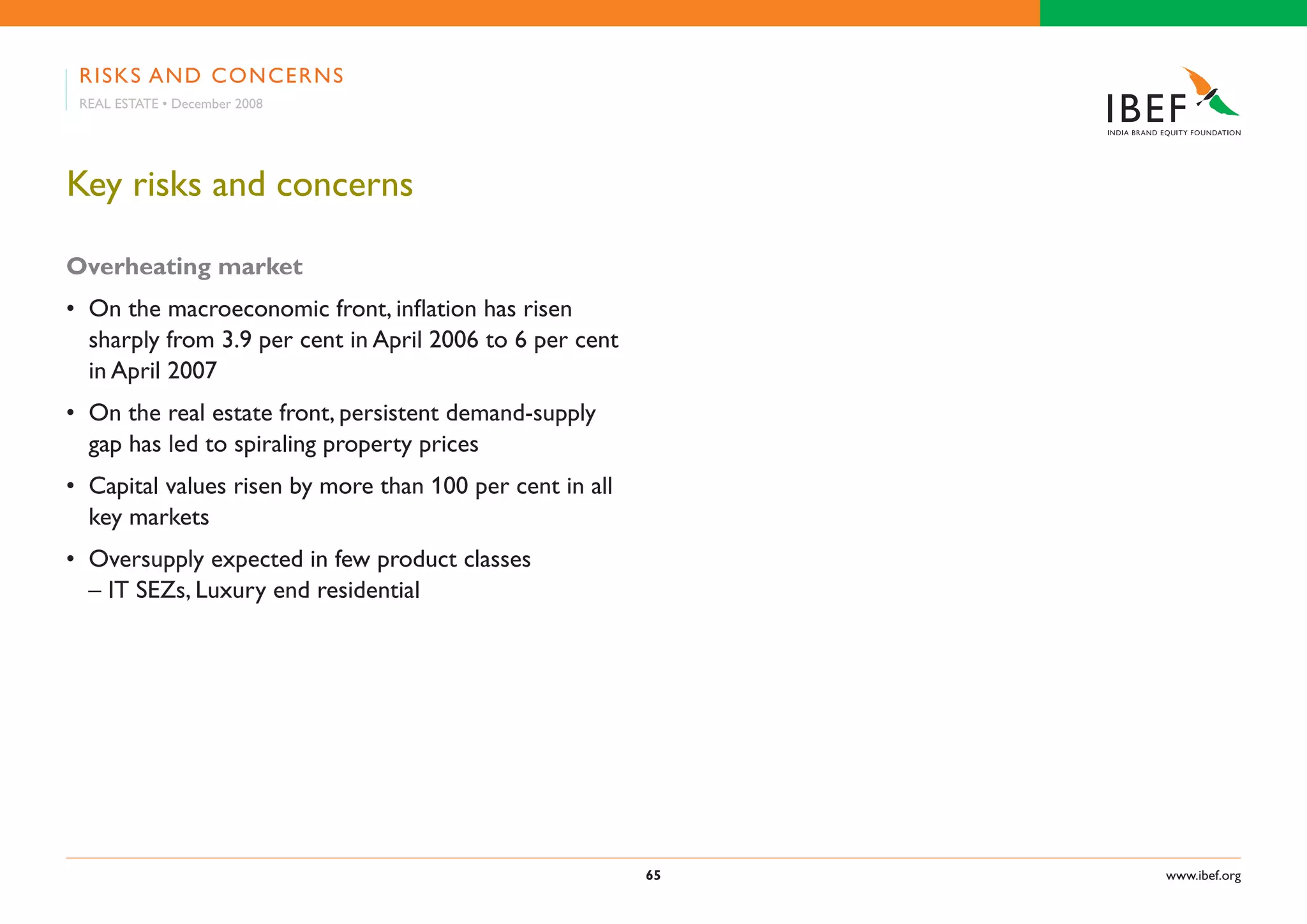 Indian Real Estate Industry Presentation 010709