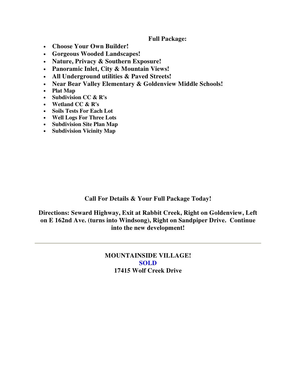 Real estate agent anchorage