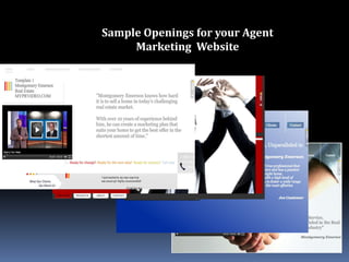 Sample Openings for your Agent Marketing  Website 