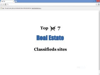 Top

7

Real Estate
Classifieds sites

 