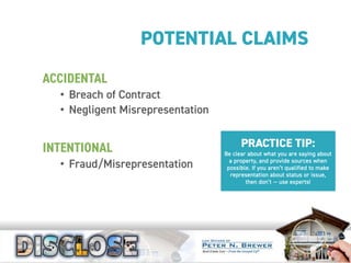 Real Estate Disclosures & Non-Disclosure Disputes in California | PDF